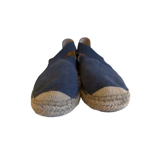 Fabiolas Navy Suede Espadrille Wedge Sandals Handcrafted In Spain - Picture 5 of 8